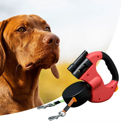 Double Headed Dog Leash Traction Rope with LED Light